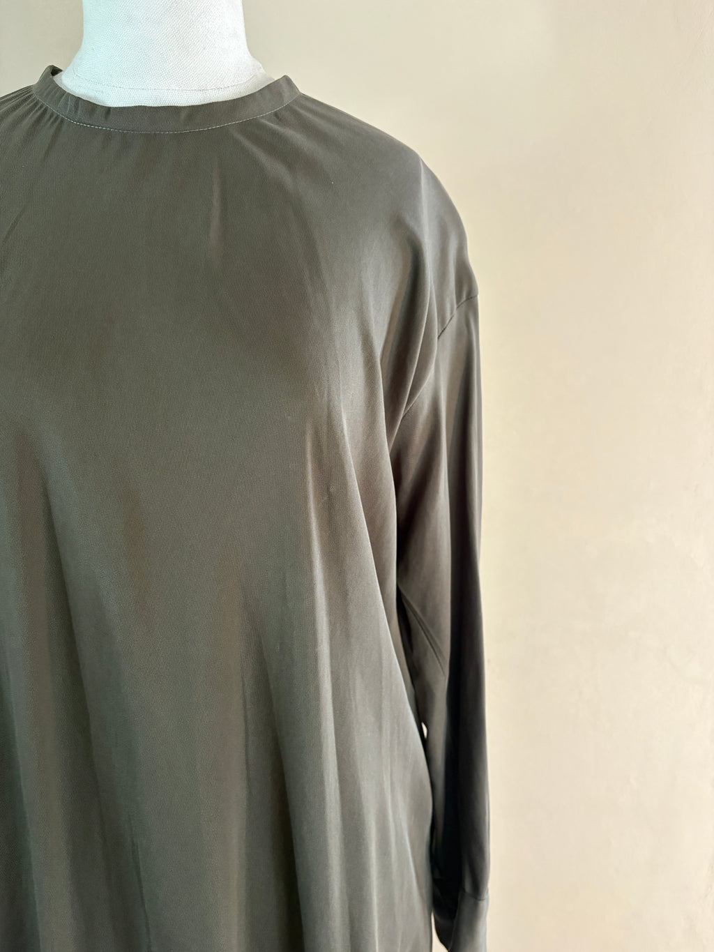 Tencel Flowy Crew Dress