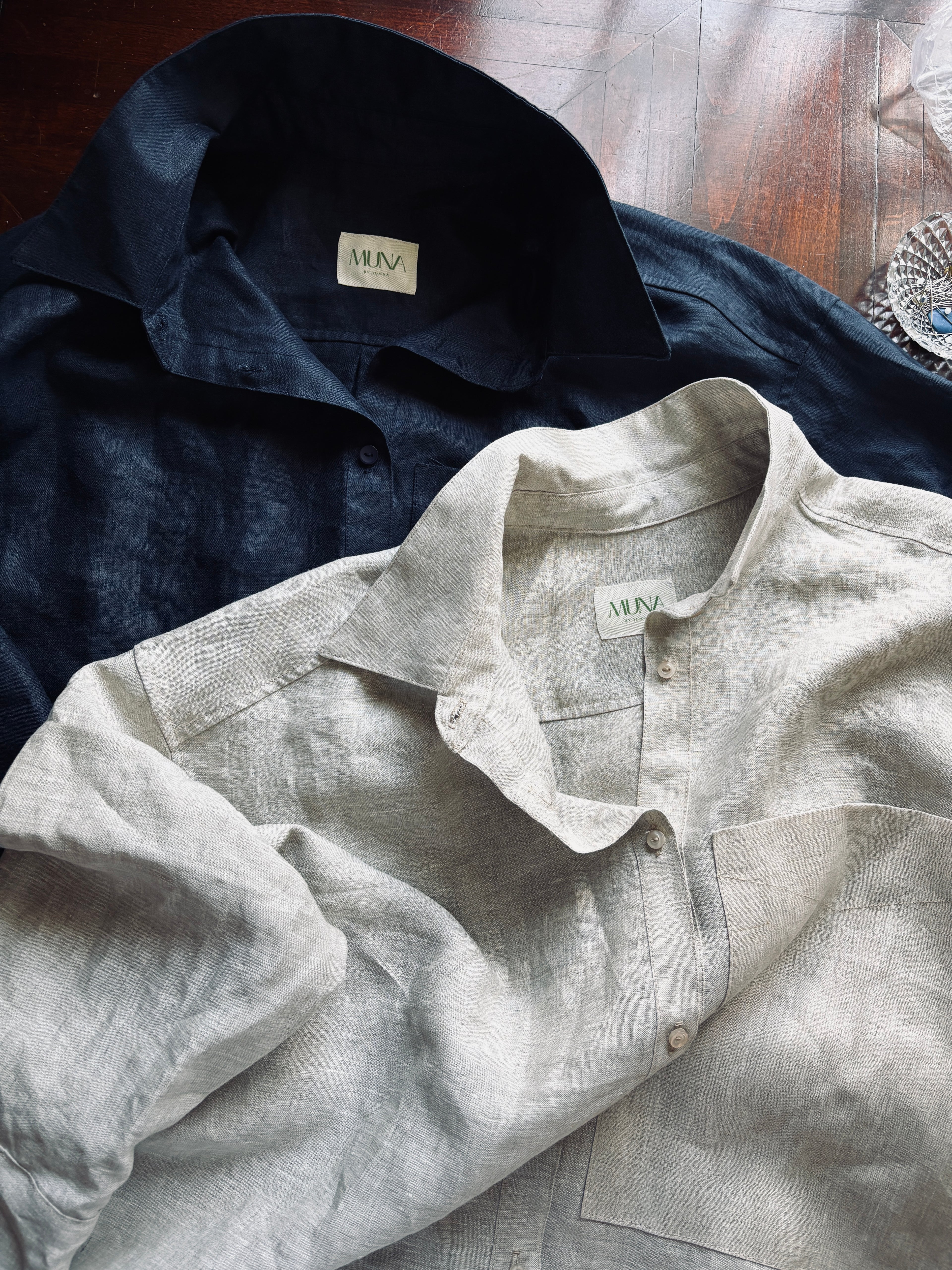 Oversized Relaxed Linen Shirt Dress